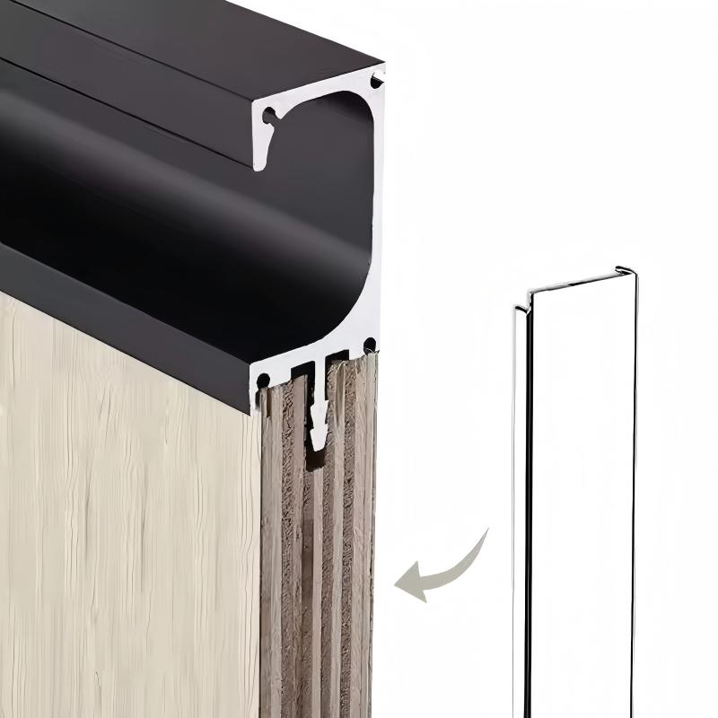 Электрофоретические алюминиевые профили - 15 мкм влагонепроницаемый слой для шкафов.4